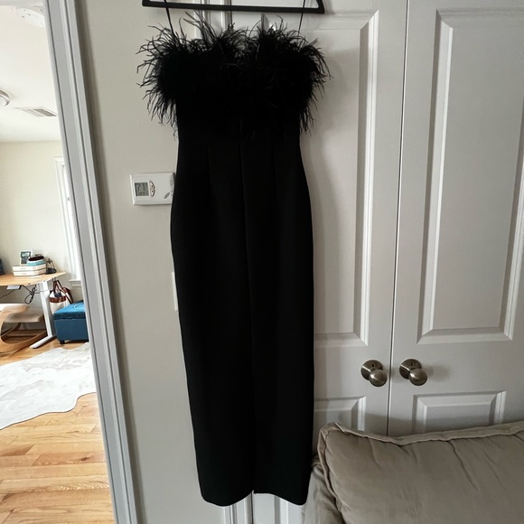Lisa Marée Art of Silence Feathered Maxi Dress - Picture 7 of 10